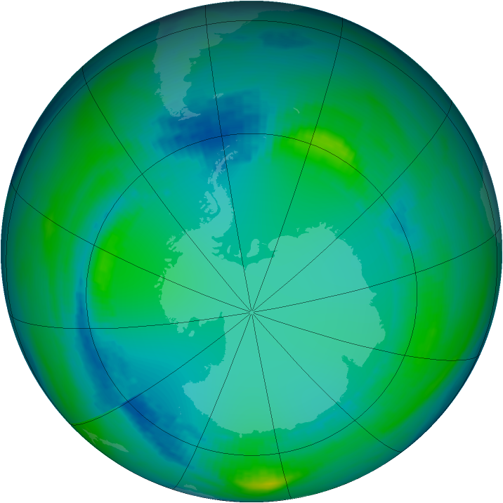 Ozone Map 1985-07-28